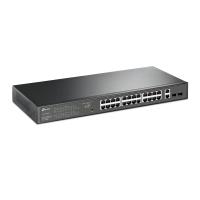 TP-LINK TL-SG1428PE 24 PORT GIGABIT + 2XGIGABIT RJ45/SFP+2  UPLINK YÖNETİLEBİLİR 250W POE RACKMOUNT SWITCH 24+2+2
